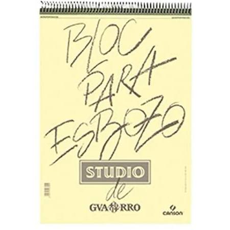 BLOC DE DIBUJO GUARRO-CANSON ESBOZO STUDIO CON ESPIRAL TECNICAS SECAS A5 90g 50h