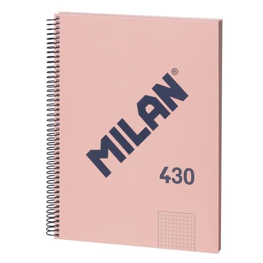 BLOC MILAN 430 serie 1918 tapa EXTRA A4 80h CUADRIC.5x5 95g ROSA