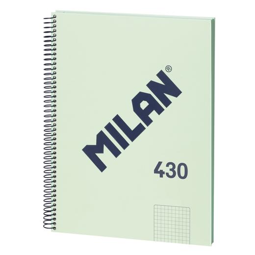 BLOC MILAN 430 serie 1918 tapa EXTRA A4 80h CUADRIC.5x5 95g VERDE
