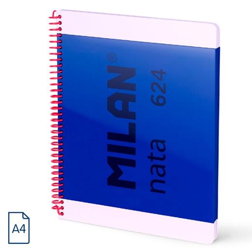 BLOC MILAN NATA 624 since 1918 tapa EXTRA A4 80h CUADRIC.5x5 95g AZUL