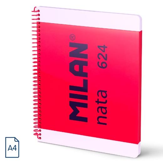 BLOC MILAN NATA 624 since 1918 tapa EXTRA A4 80h CUADRIC.5x5 95g ROSA