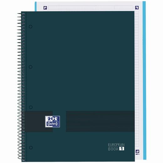 BLOC OXFORD SCHOOL EU.BOOK 1 OXFORD&YOU micro.tapa EXTRA A4+ 80h CUADRIC.5x5 90g AZUL PETROLEO