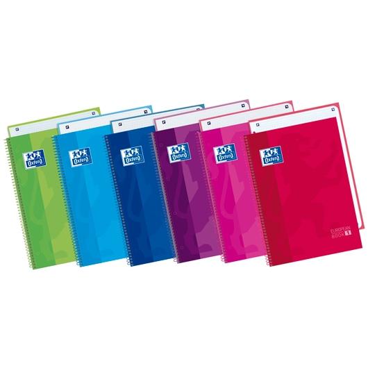 BLOC OXFORD SCHOOL EU.BOOK 1 micro.tapa EXTRA A4+  80h CUADRIC.5x5 90g COL.SUR.(6)