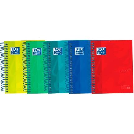 BLOC OXFORD SCHOOL EU.BOOK 4 TOUCH micro.tapa EXTRA A6 120h CUADRIC.5x5 90g SURTIDO (5 col.)