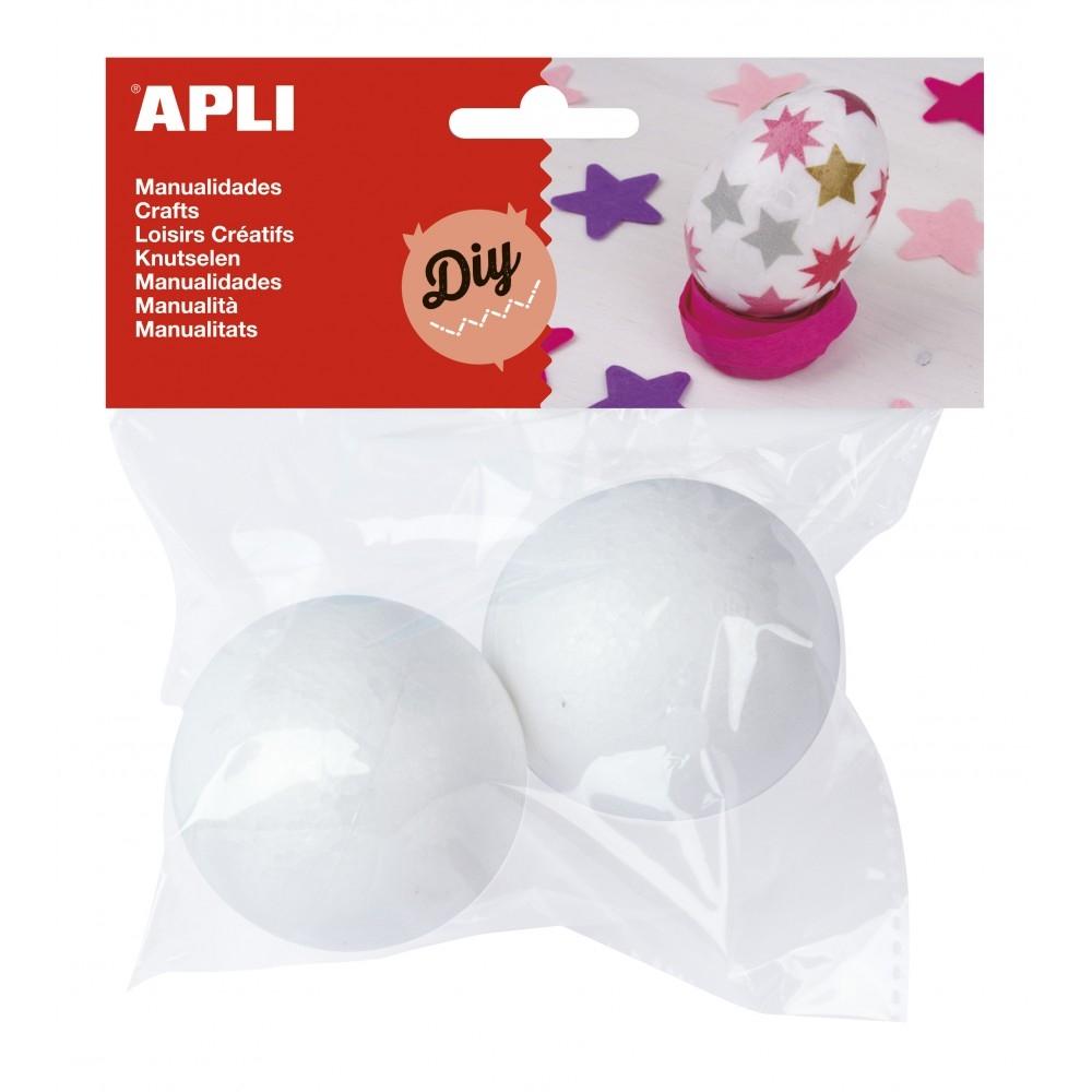 BOLAS POLIESPAN APLI 60 mm. BOLSA de 2