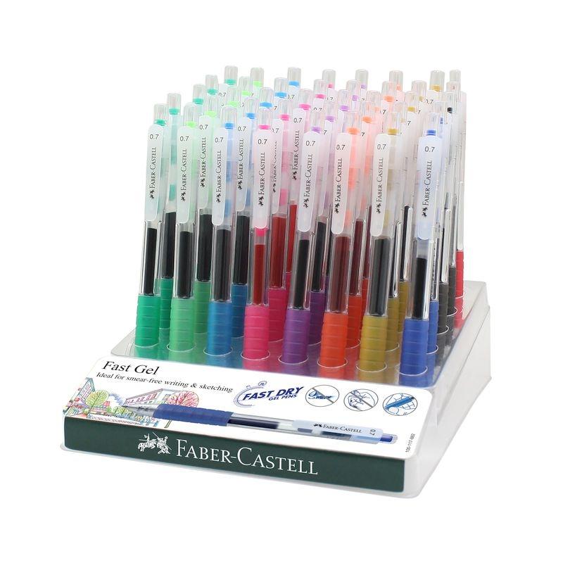 BOLIGRAFO FABER-CASTELL GEL 0,7 mm EXPOSITOR DE 40 SURTIDOS