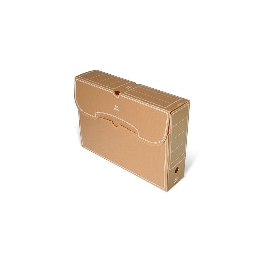CAJA ARCHIVO DEFINITIVO PP GRAFOPLAS Fº PROL. 108mm MARRON