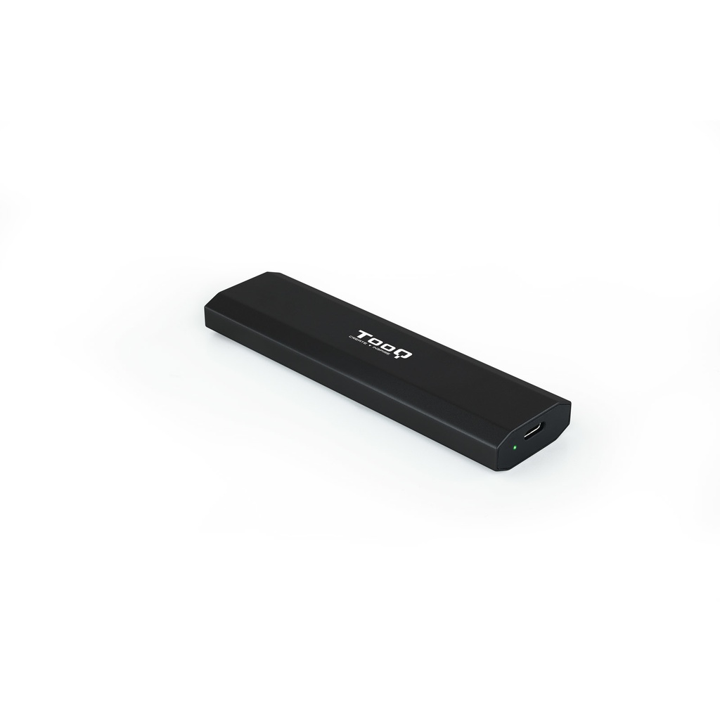 CAJA EXTERNA TOOQ SSD M.2, NGFF, NVMe, SSD, USB C, USB 3.1 NEGRO