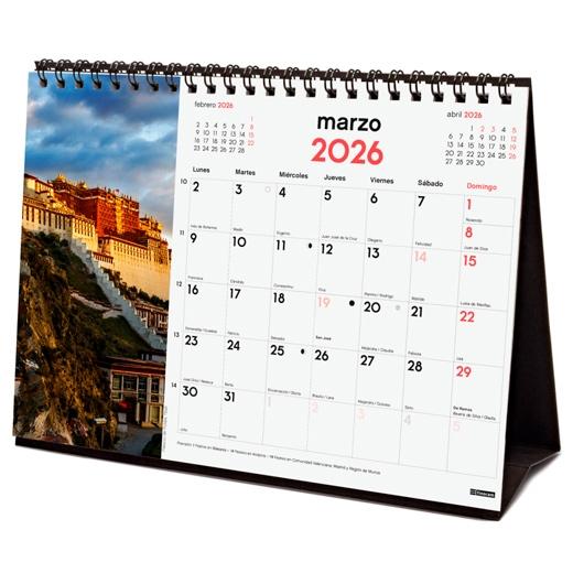CALENDARIO (2026) FINOCAM SOBREMESA IMAGENES MENSUAL PARA ESCRIBIR S 210x150 MARAVILLAS DEL MUNDO