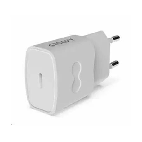 CARGADOR GROOVY DE PARED USB-C ALTO RENDIMIENTO 2,4A BLANCO