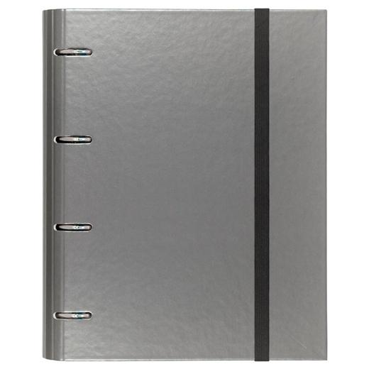 CARPEBLOC CARCHIVO METAL PP Fº 4 an.MIXTAS 35mm con REC. 100 hj. CUADRIC.5x5 GRIS