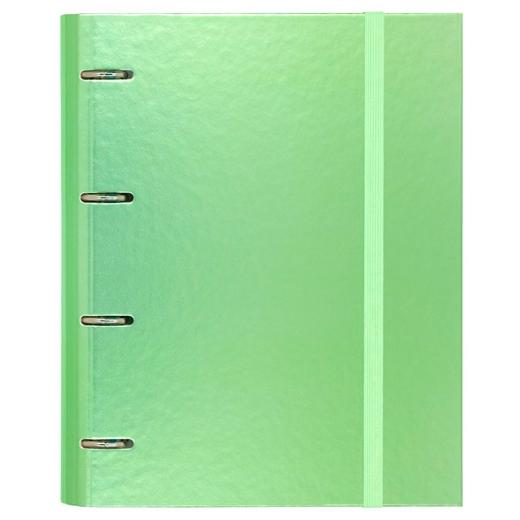 CARPEBLOC CARCHIVO METAL PP Fº 4 an.MIXTAS 35mm con REC. 100 hj. CUADRIC.5x5 VERDE