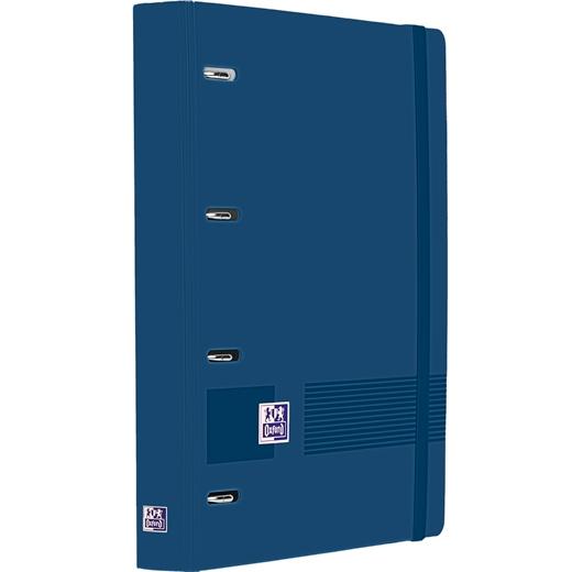 CARPEBLOC OXFORD SCHOOL EUROPEANBINDER LIVE&GO POLYFOAM A4+ 4 an.MIXTAS 35mm con RECAMBIO 100 hj. CUADRIC.5x5 AZUL MARINO