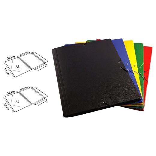 CARPETA de DIBUJO MARIOLA CARTON GOMAS sin SOLAPAS A2 AZUL