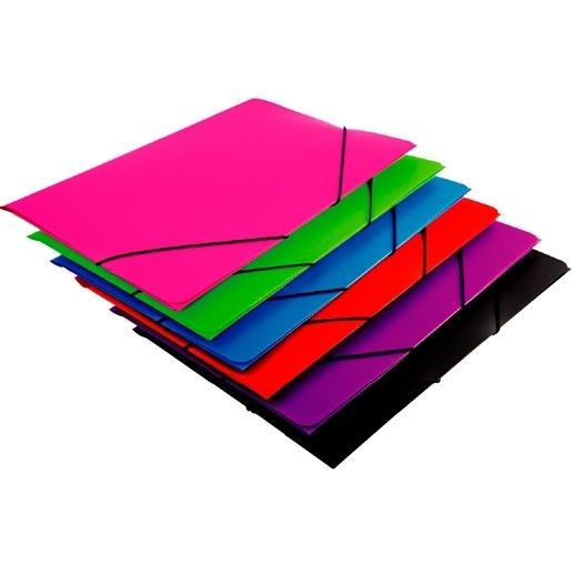 CARPETA de GOMAS y 3 SOLAPAS MARIOLA PP A3 OPACO SURTIDO
