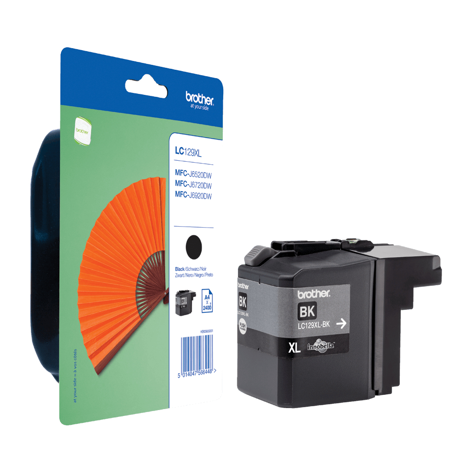 CARTUCHO INKJET BROTHER LC-129XLBK NEGRO MFC-J6720DW/J6920DW/6520DW (2.400 PAG.)