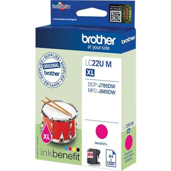 CARTUCHO INKJET BROTHER LC22UM MAGENTA DCPJ785DW (1.200 PAG.)