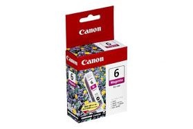 CARTUCHO INKJET CANON BCI-6M BJ-S800/S820/S900, i990/99XX, PIXMA IP4000/iP5000/iP6000/iP8500/MP750/MP760/MP783 MAGENTA 280 PÁG. (4707A002)