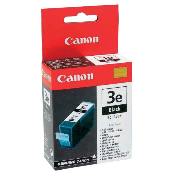 CARTUCHO INKJET CANON BCI3EBK CARG.NEGRA PARA BC30 Y BC33 BJC 3000/6000 S400/500/600 (4479A002)