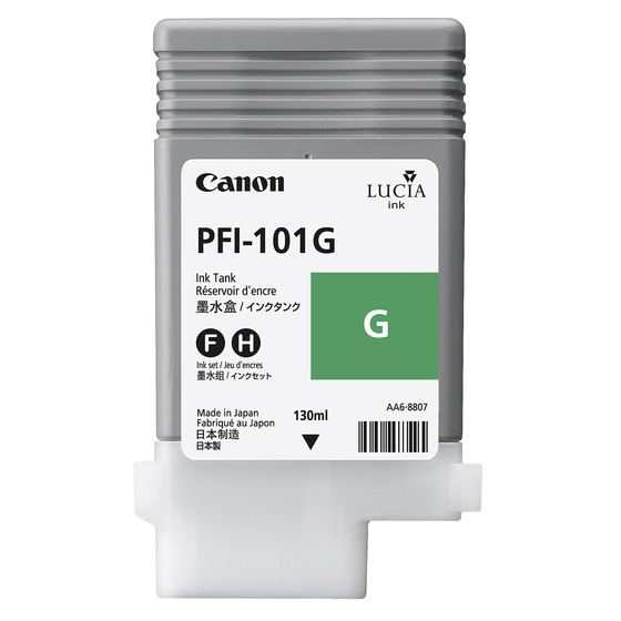 CARTUCHO INKJET CANON PFI-101G IPF5000/6000 VERDE 130 ML. (0890B001AA)