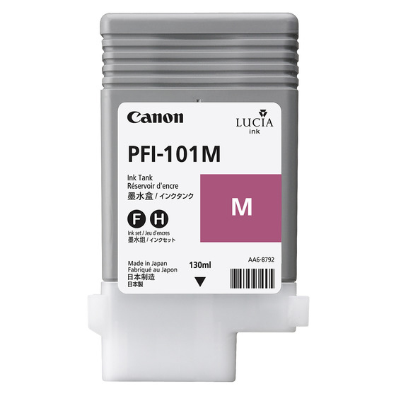 CARTUCHO INKJET CANON PFI-101M IPF5000/6000 MAGENTA 130 ML. (0885B001AA)