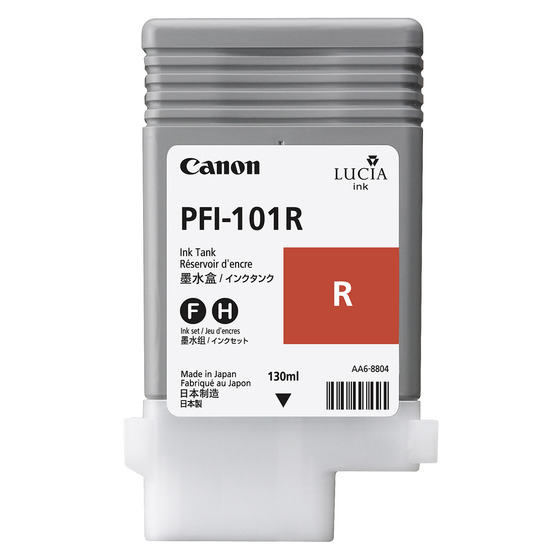 CARTUCHO INKJET CANON PFI-101R IPF5000/6000 ROJO 130 ML. (0889B001AA)