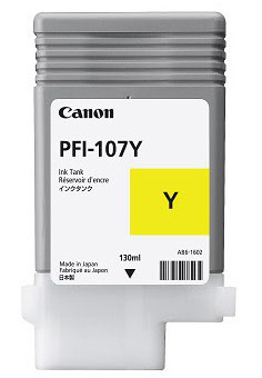CARTUCHO INKJET CANON PFI-107Y IMAGEPROGRAF IPF670/IPF680/IPF685/IPF770/IPF780/IPF785 AMARILLO 130 ML.(6708B001)
