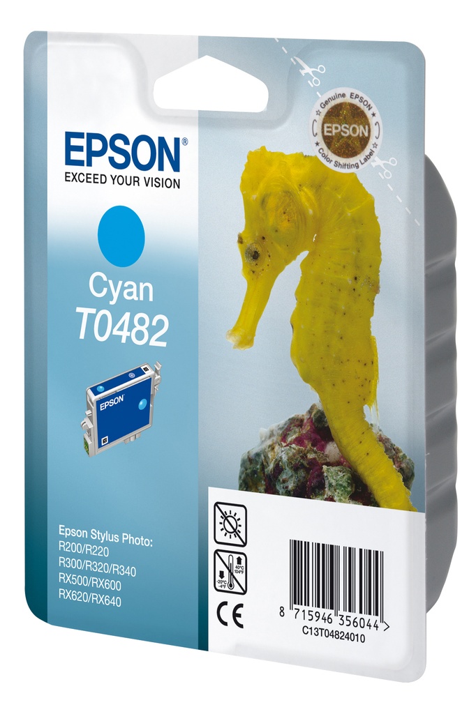 CARTUCHO INKJET EPSON T048240 STYLUS PHOTO R200/220/300/320/340 RX500/600/620/640 CIAN