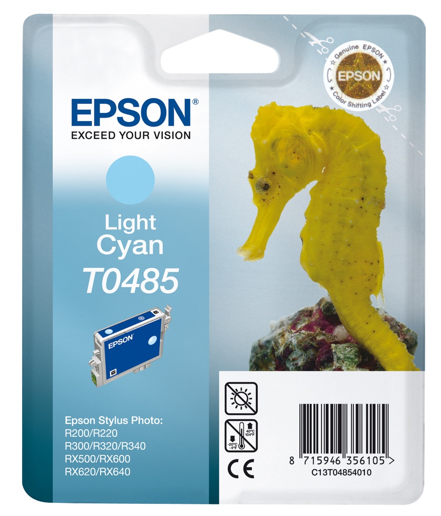 CARTUCHO INKJET EPSON T048540 STYLUS PHOTO R200/220/300/320/340 RX500/600/620/640 CIAN CLARO