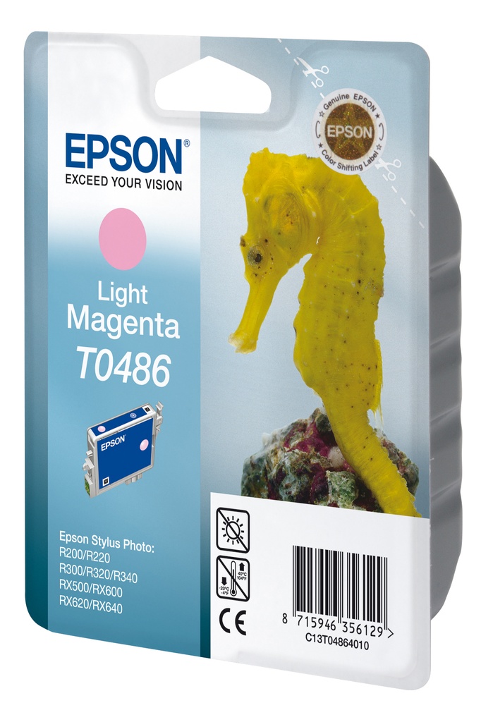 CARTUCHO INKJET EPSON T048640 STYLUS PHOTO R200/220/300/320/340 RX500/600/620/640 MAGENTA CLARO