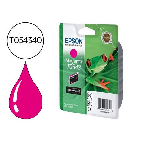 CARTUCHO INKJET EPSON T054340 STYLUS PHOTO R800/1800 MAGENTA