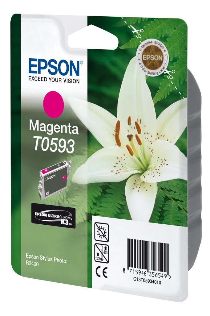 CARTUCHO INKJET EPSON T059340 STYLUS PHOTO R2400 MAGENTA