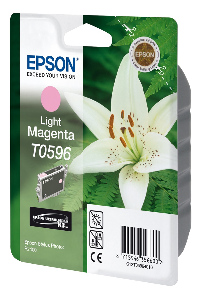 CARTUCHO INKJET EPSON T059640 STYLUS PHOTO R2400 MAGENTA CLARO