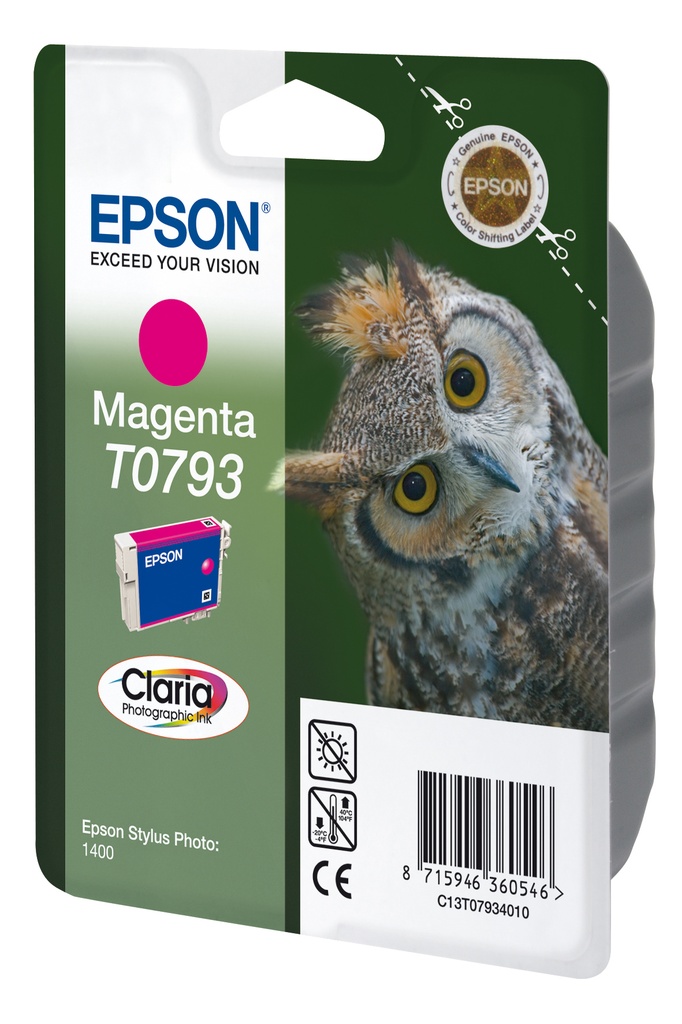 CARTUCHO INKJET EPSON T079340 STYLUS PHOTO 1400 MAGENTA