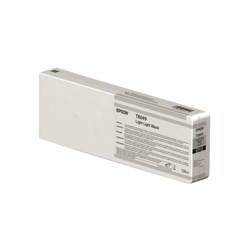 CARTUCHO INKJET EPSON T804900 ULTRACHROME HDX INK SUPERCOLOR SC-P6000/P7000/P7000V/P8000/P9000/P9000V GRIS CLARO 700ML