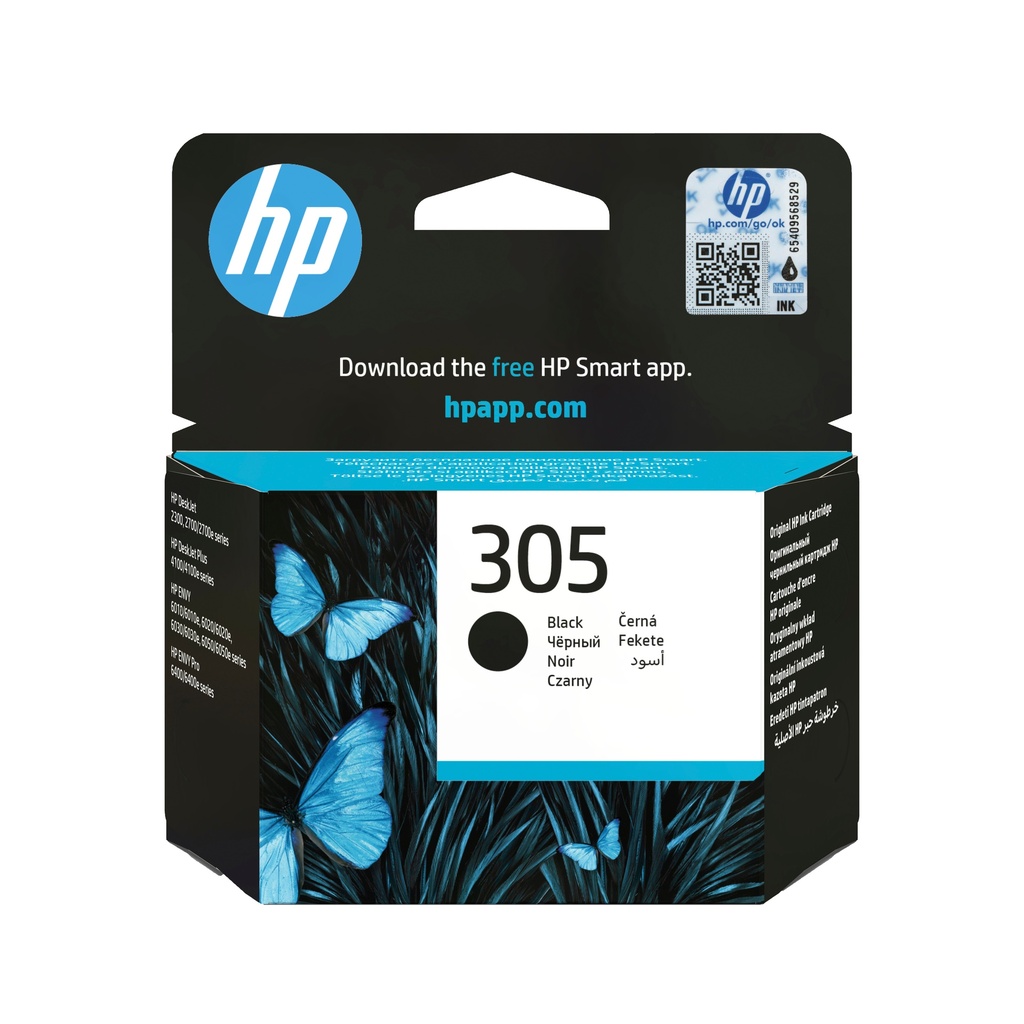 CARTUCHO INKJET HP 3YM61AE Nº305 DESKJET 1210/1212 NEGRO 100 PÁG.
