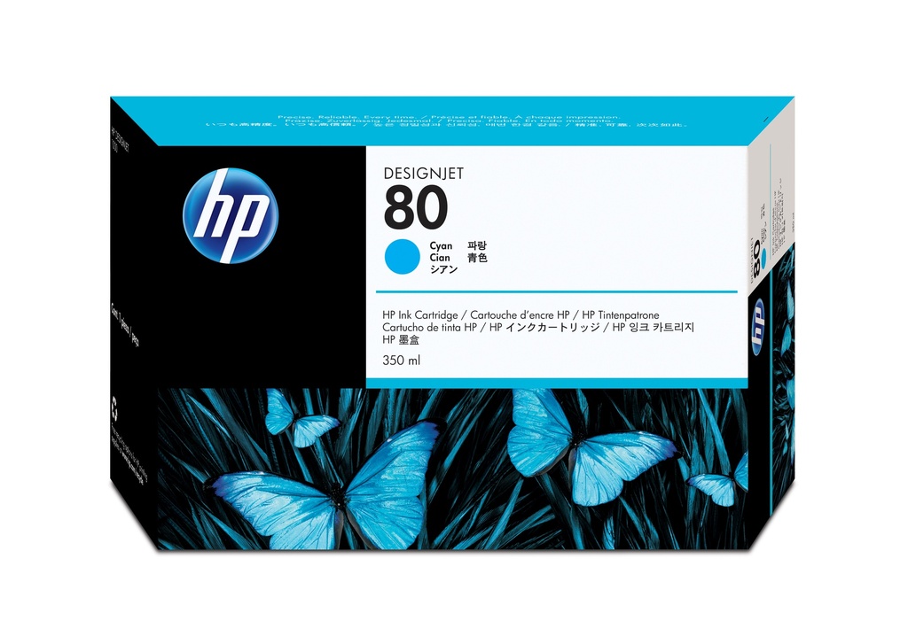 CARTUCHO INKJET HP C4846A Nº80 CIAN 350ML