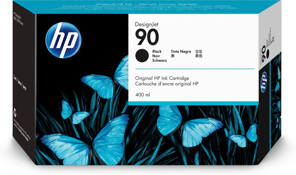 CARTUCHO INKJET HP C5058A Nº90 NEGRA (400ML)