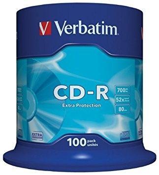 CD-ROM VERBATIM 700MB 48x SPINDLE 100 DATALIFE (Incluye Canon LPI de 0.80 €)