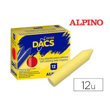 CERAS ALPINO DACS AMARILLO CLARO ESTUCHE de 12