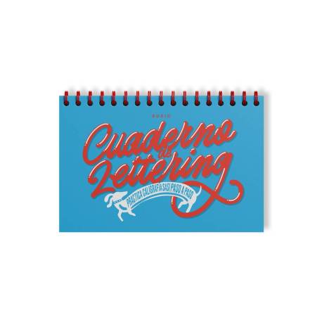 CUADERNO RUBIO 204x304 HORIZONTAL ESPIRAL LETTERING -PRACTICA CALIGRAFIA SASI PASO A PASO