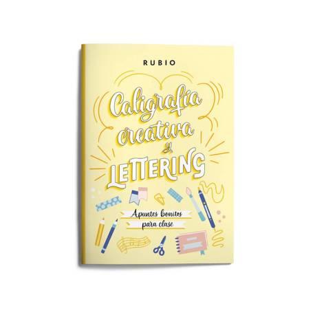 CUADERNO RUBIO A4 CALIGRAFIA CREATIVA Y LETTERING - APUNTES BONITOS PARA CLASE (+12 años)