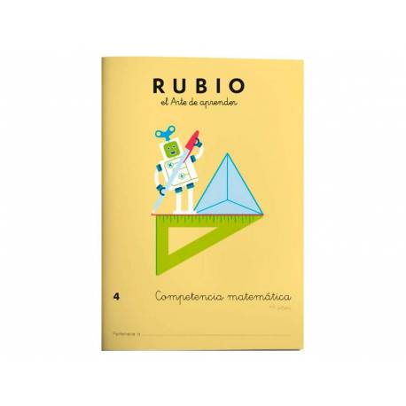 CUADERNO RUBIO A4 COMPETENCIA MATEMATICAS 4 (+9 años)