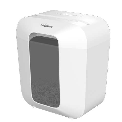 DESTRUCTORA FELLOWES LX25 (6h PARTIC.) BLANCO
Nv.seg.4- particula 4x37mm; ancho 233mm; dep.11,5L