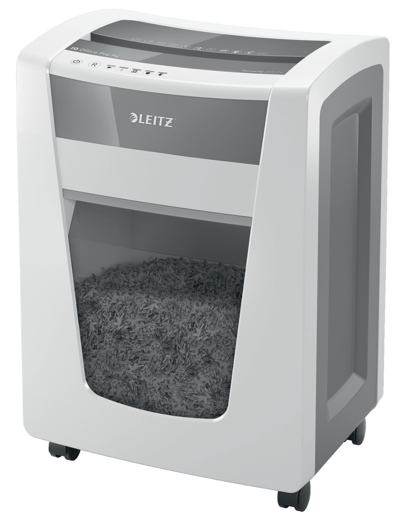 DESTRUCTORA LEITZ IQ OFFICE PRO P4 (22h CONFETI)
Nv.seg.4 - particula 4x40mm dep.30L