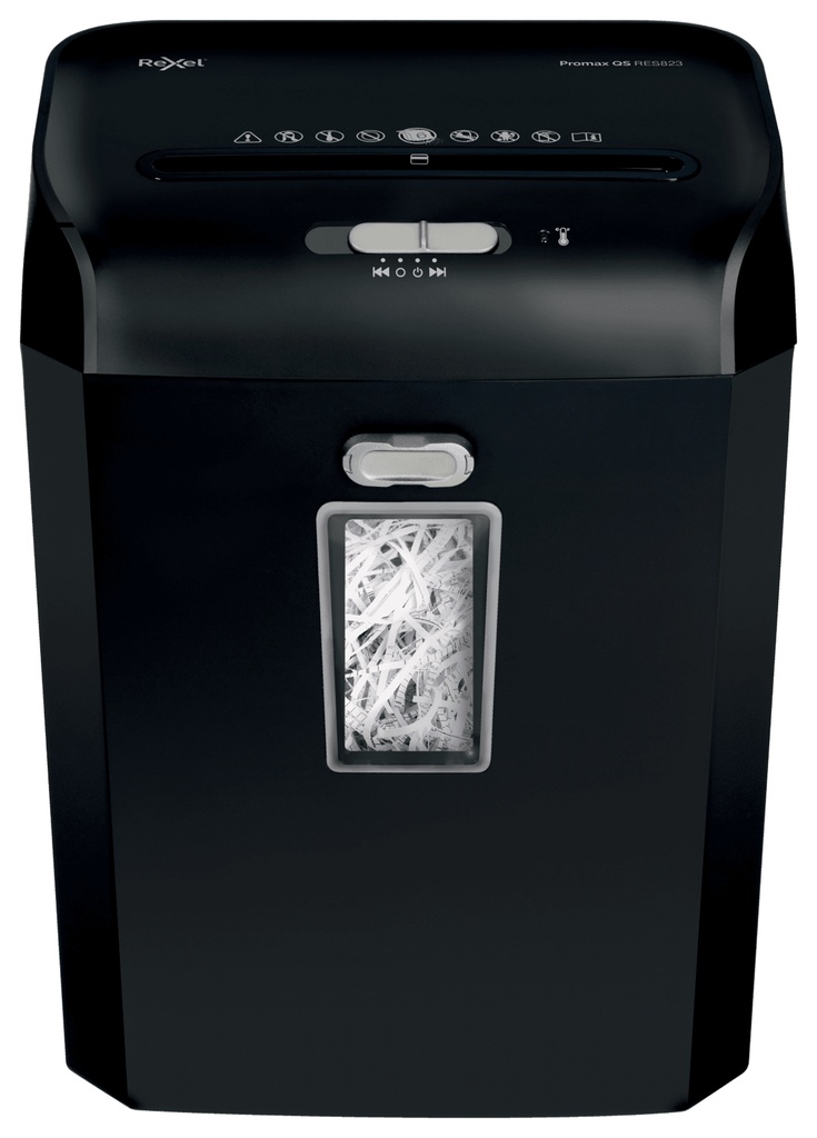 DESTRUCTORA REXEL PROMAX RES823 (8h TIRAS)
Nv.seg.2 - tira 6mm; dep.23L