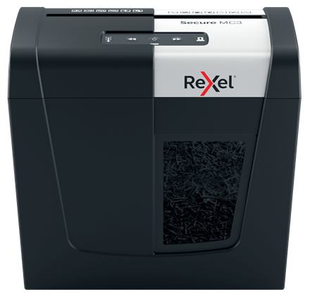 DESTRUCTORA REXEL SECURE MC3 NEGRO (3h CONFETI)
Nv.seg.5 - particula 2x15mm dep.10L