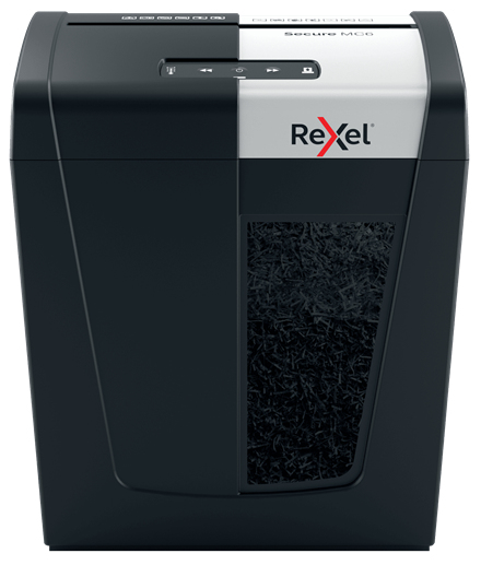 DESTRUCTORA REXEL SECURE MC6 NEGRO (6h CONFETI)
Nv.seg.6 - particula 2x15mm dep.18L