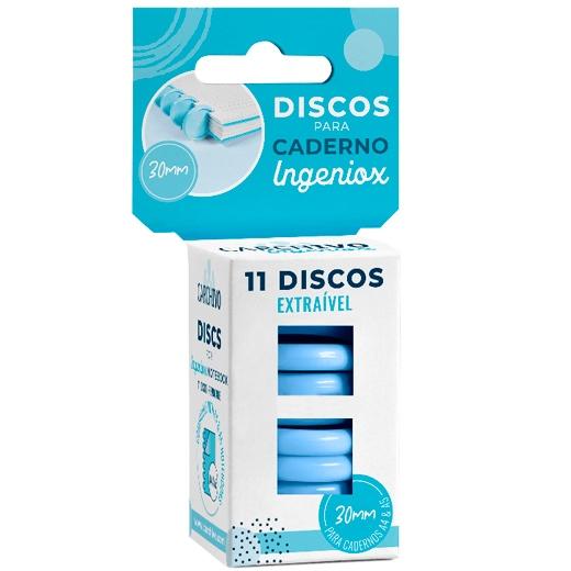 DISCO CARCHIVO PARA BLOC INGENIOX AZUL CAJA DE 11