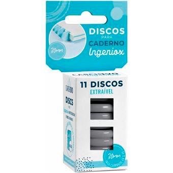 DISCO CARCHIVO PARA BLOC INGENIOX GRIS CAJA DE 11